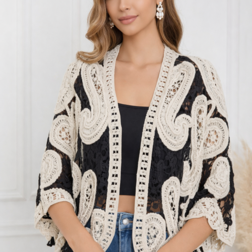 Multicolor Sleeveless Relaxed Fit Cardigan